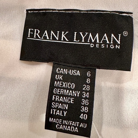 FRANK LYMAN DESIGN, NWT, WOMENS DRESS. SLEEVELESS, BLACK AND WHITE STRIPE.SIZE 6 - Picture 5 of 6